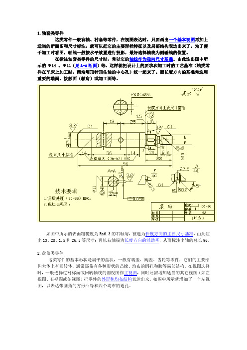 机械常见零件三视图画法