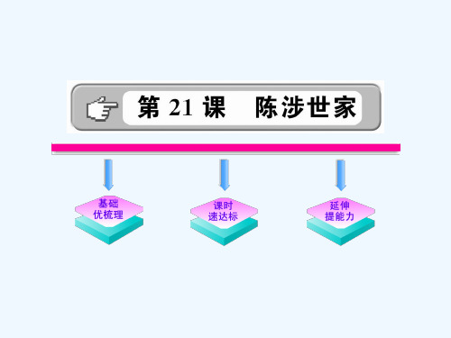 九年级语文上册 第21课《陈涉世家》配套课件 人教实验版