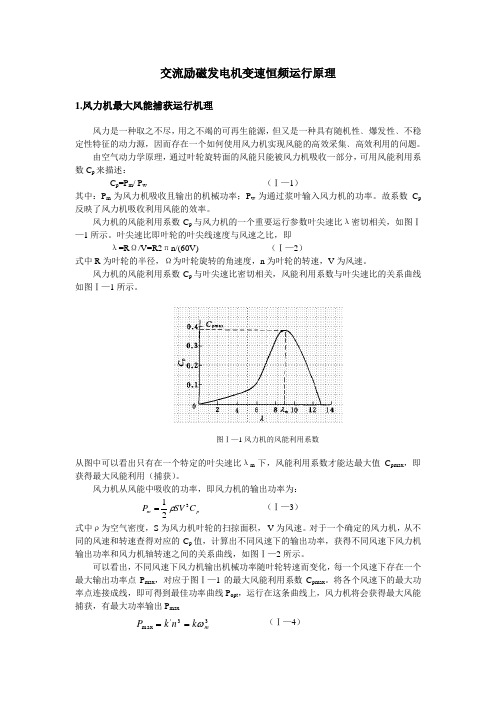 交流励磁发电机变速恒频运行原理(升华版)