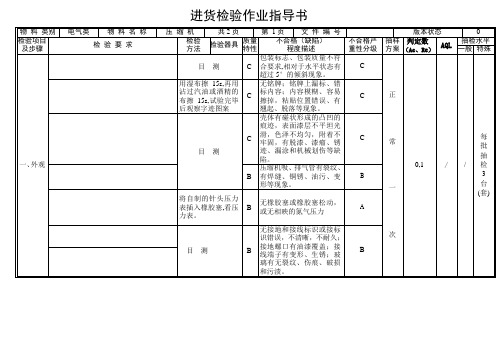 压缩机检验指导书