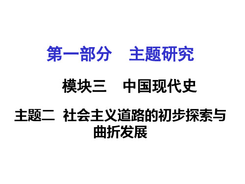 2.主题二 社会主义道路的初步探索与曲折发展