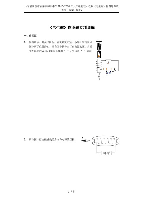 电生磁作图题