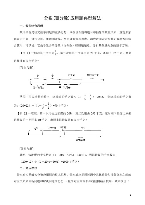 六年级分数应用题解题方法