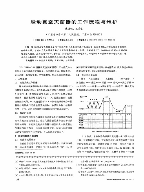 脉动真空灭菌器的工作流程与维护