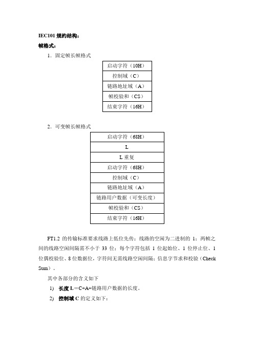 IEC101、104规约培训资料