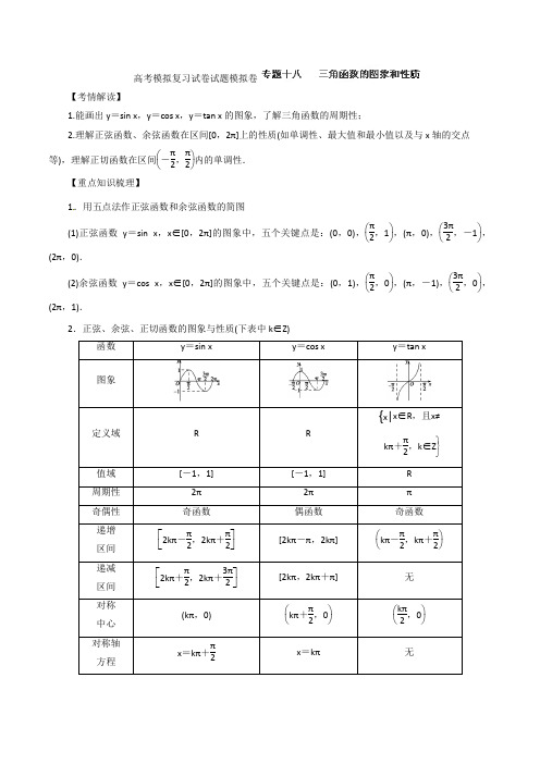 高考数学模拟复习试卷试题模拟卷11212