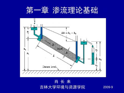 地下水动力学1.3