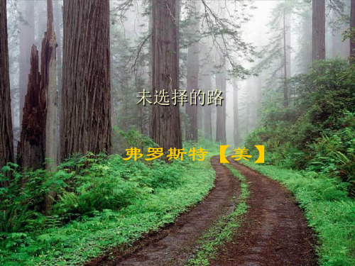 新人教版七年级语文下册教学课件：未选择的路.ppt