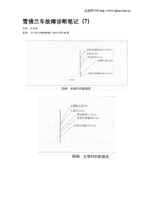 雪佛兰车故障诊断笔记(7)