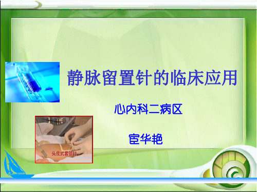 静脉留置针的应用ppt(最新)