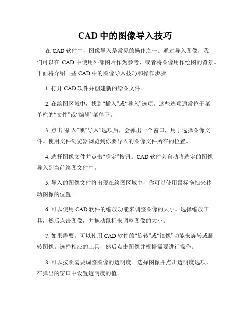 CAD中的图像导入技巧