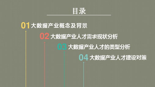 大数据产业人才需求的分析