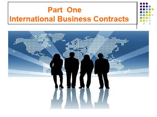 英语经贸应用文Part One International Business Contracts[精]