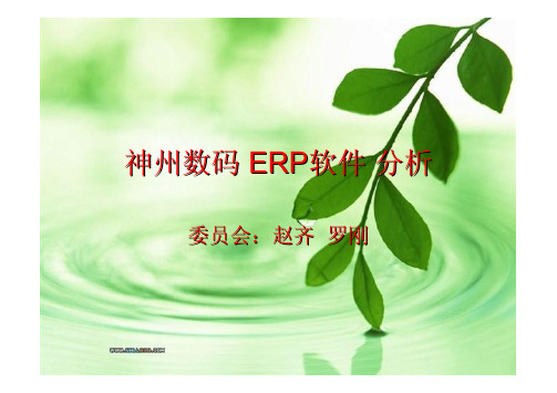 神州数码ERP软件