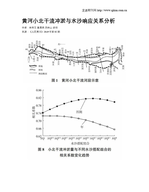 黄河小北干流冲淤与水沙响应关系分析