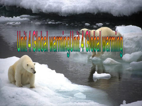 人教版高二英语选修六Unit 4 Global warming Learning about language课件