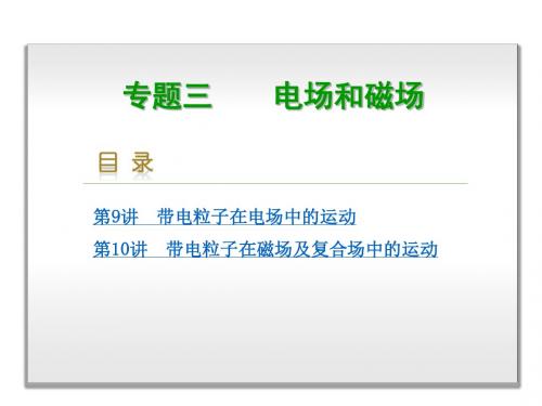 2017届高三物理二轮专题复习课件(高频考点探究+命题考向追踪,新课标)专题3 电场和磁场  (共184张PPT)