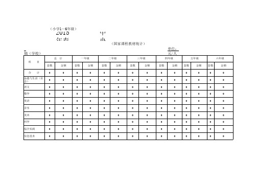 免费教科书统计表