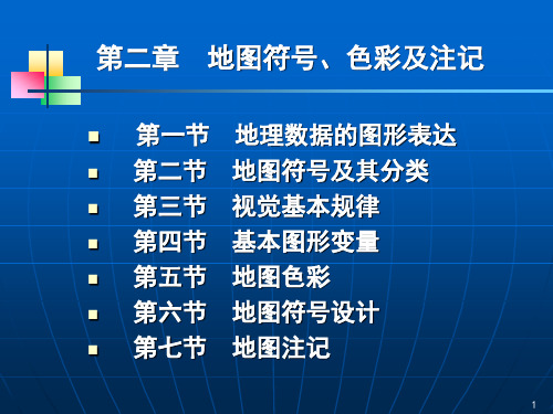 第二章：地图符号、色彩及注记(二)