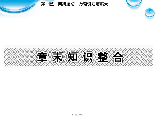 高考物理 第四章 曲线运动 万有引力与航天章末知识整合课时训练营课件