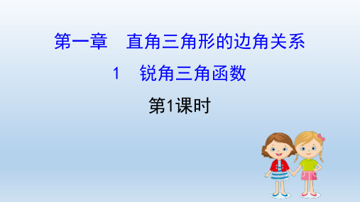 2020版九年级数学北师大版下册第一章直角三角形的边角关系1.1锐角三角函数 教学课件