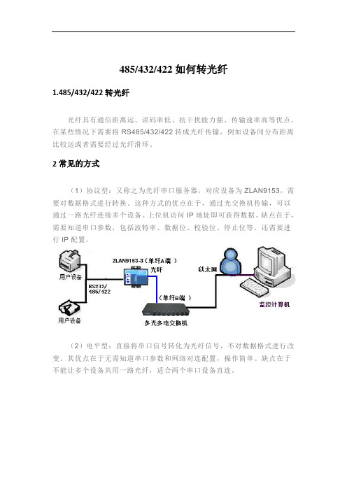 485、422、232如何转光纤