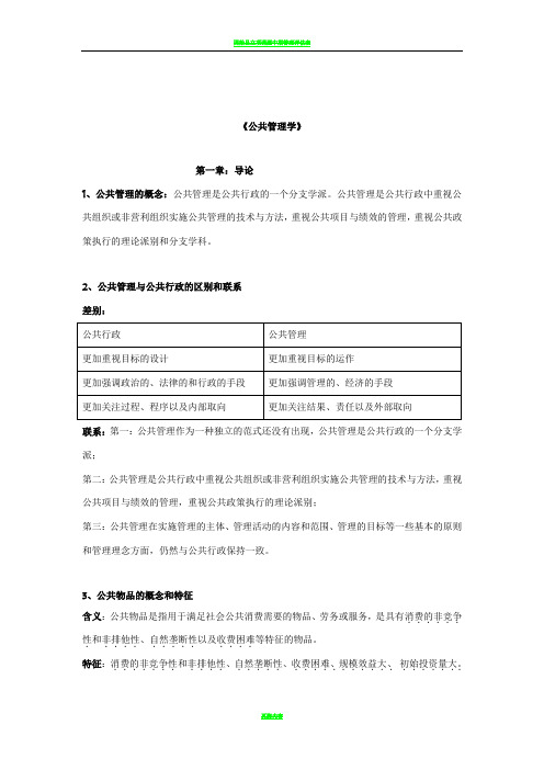 王乐夫版---公共管理学