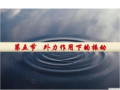 11.5 在外力作用下的振动