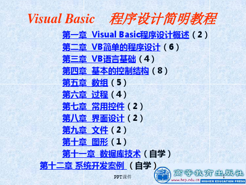 VB程序设计(全套)  ppt课件