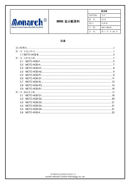 默纳克显示板资料2010-11-04