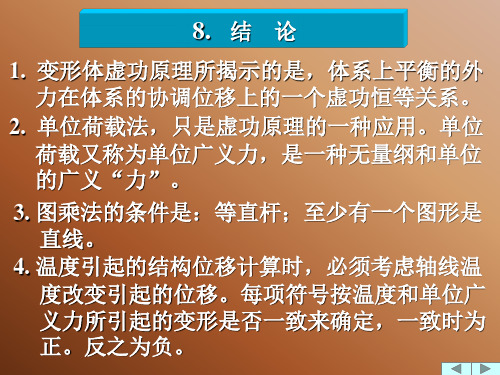 结构力学第三章小结