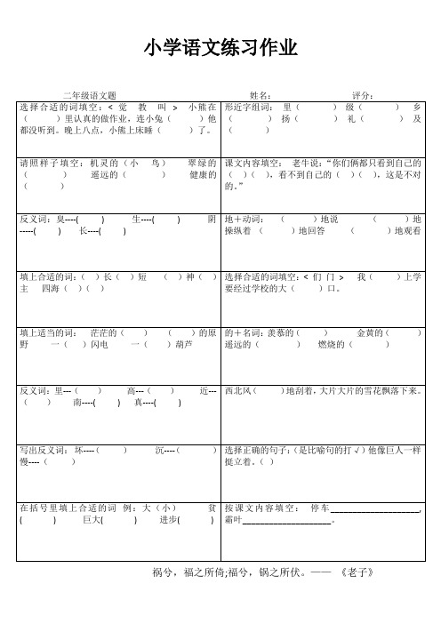 小学语文自学自评I (16)