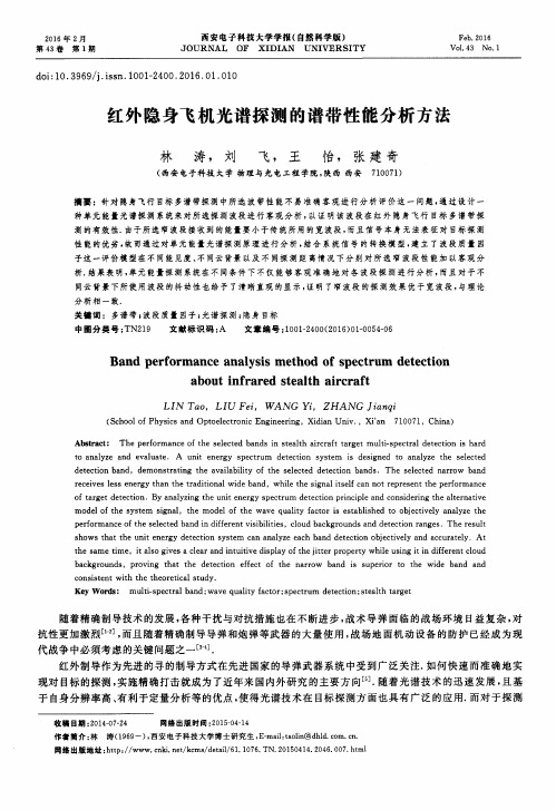 红外隐身飞机光谱探测的谱带性能分析方法