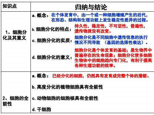 人教版高一生物必修1课件：6.3 细胞的衰老和凋亡 (共25张ppt)