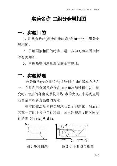 二组分金属相图