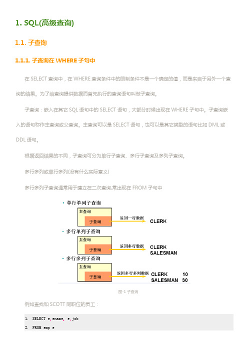 SQL高级查询