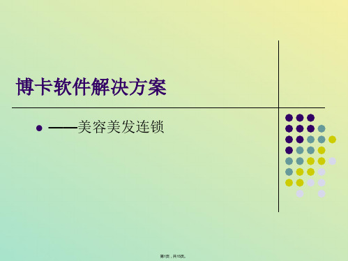 博卡软件解决方案(与“管理”相关文档)共15张PPT