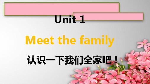 Unit1Meetthefamily(课件)-新概念英语青少版1A