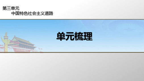 人教部编版八年级下册历史第三单元《中国特色社会主义道路》单元梳理 课件(共15张PPT)