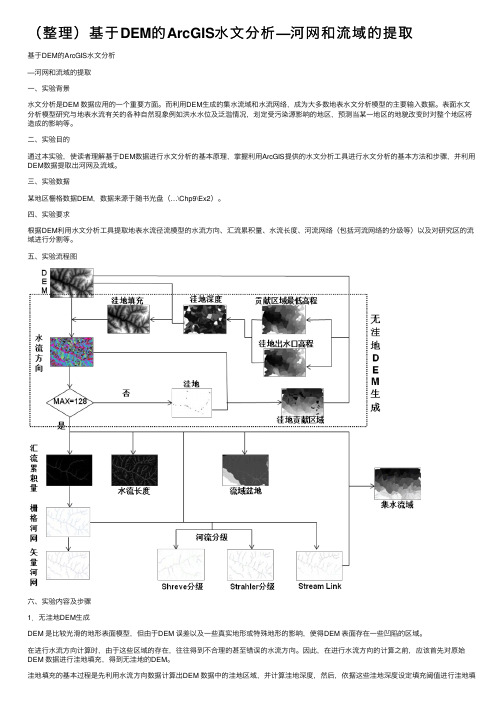 （整理）基于DEM的ArcGIS水文分析—河网和流域的提取