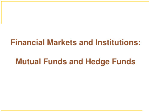 [英语学习]共同基金与对冲基金 Mutual Funds and Hedge Funds