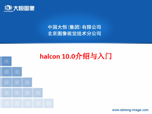 [课件]halcon 10.0介绍与入门PPT