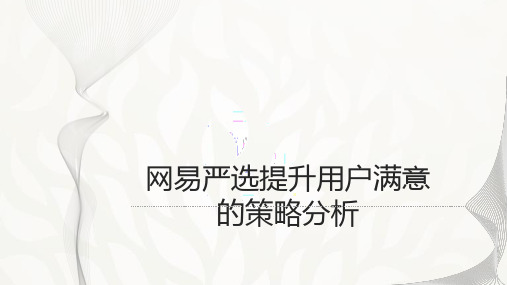 网易严选模式分析