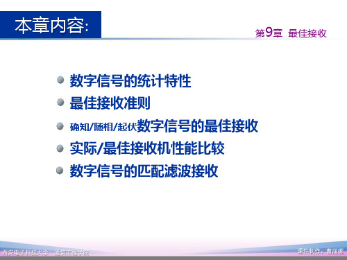 2017通信原理第9章 最佳接收