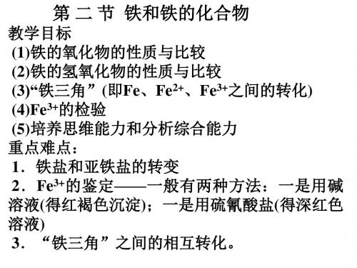 高二化学上学期第-二-节铁和铁的化合物2(教学课件201908)