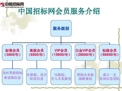 中国招标网服务价值级别介绍