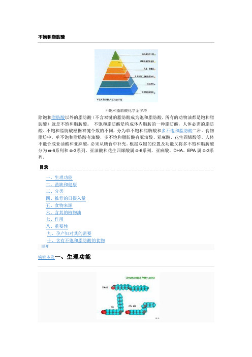 不饱和脂肪酸