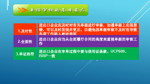 外贸单证实务项目十： 进口审单