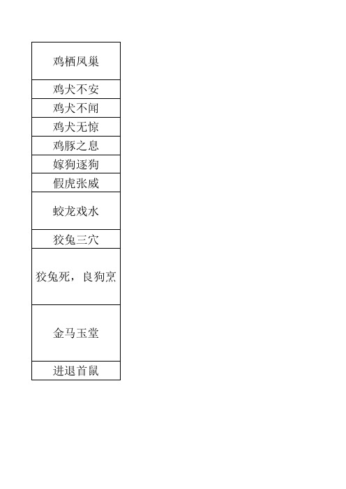 成语辞典 A-14卷