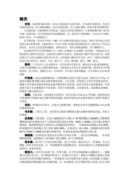 生物竞赛 生化知识点